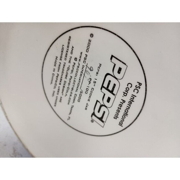 Vintage 2000 PSC Pepsi Limited Edition Large Collectible Cookie Jar Ceramic Can - Picture 10 of 12